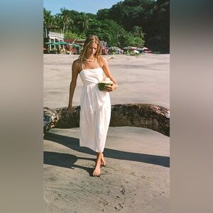 ROVE Cream Sleeveless Maxi Dress